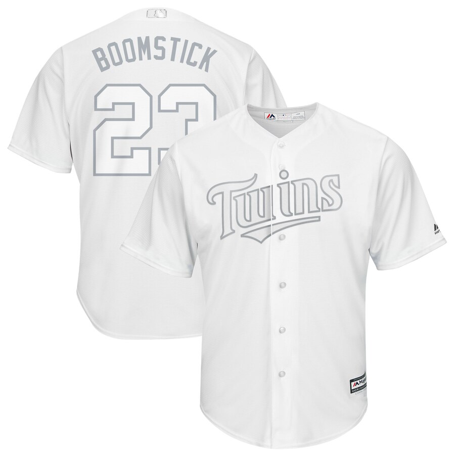 Men Minnesota Twins #23 Boomstick white MLB Jerseys->los angeles clippers->NBA Jersey